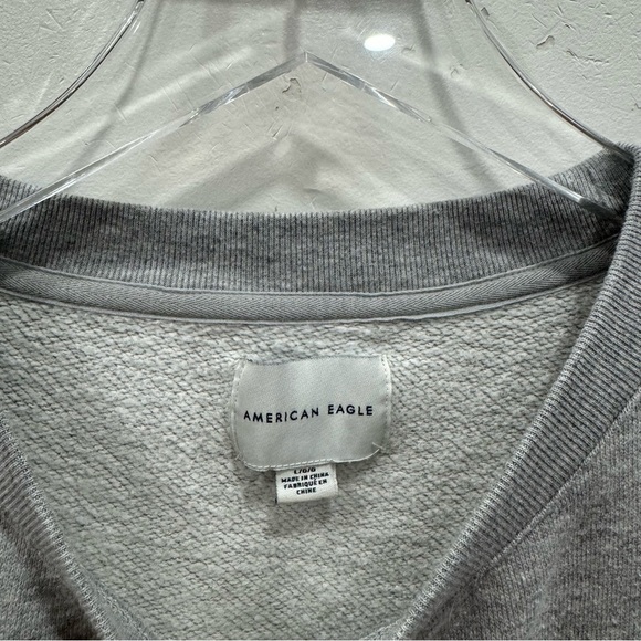 American Eagle Fresh Guac Grey Sweatshirt Large - Picture 4 of 8